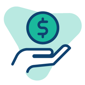 An icon depicting AVAC's seed funding as a venture capital group